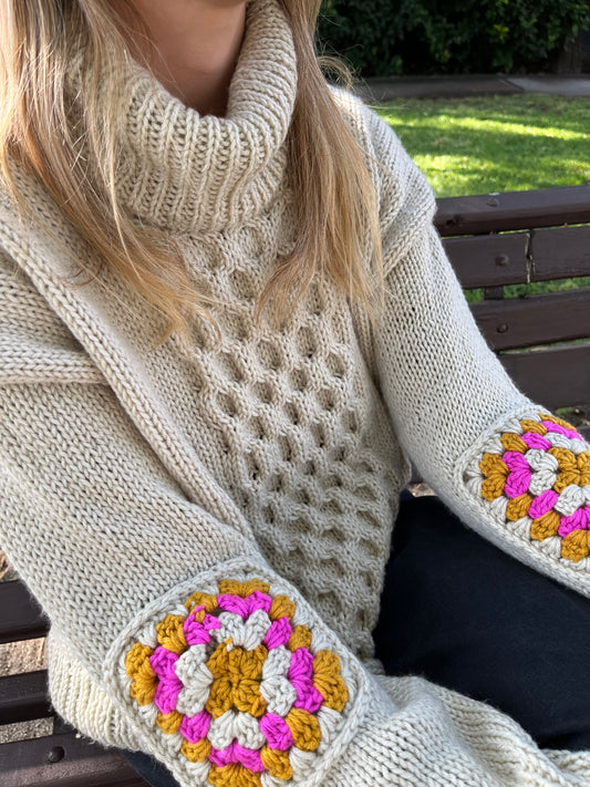 Taller sweater Honey (curso + 4 clases online en vivo)