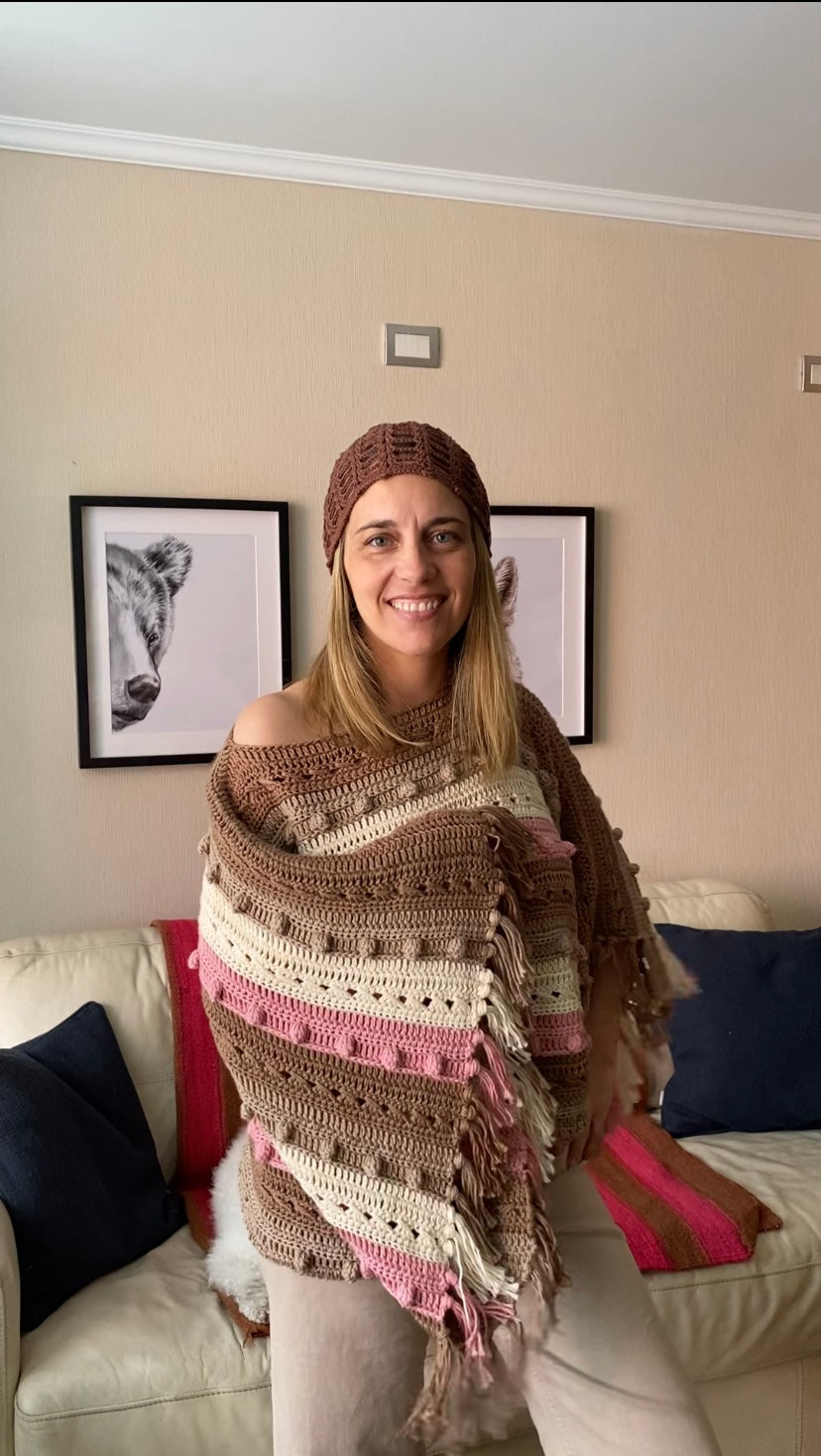 Curso Digital Poncho Uyui (PDF + Videos) - Crochet