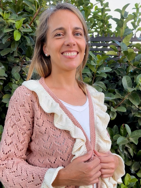 Curso Digital Cardigan Magnolia  (PDF + Videos) - Palillos