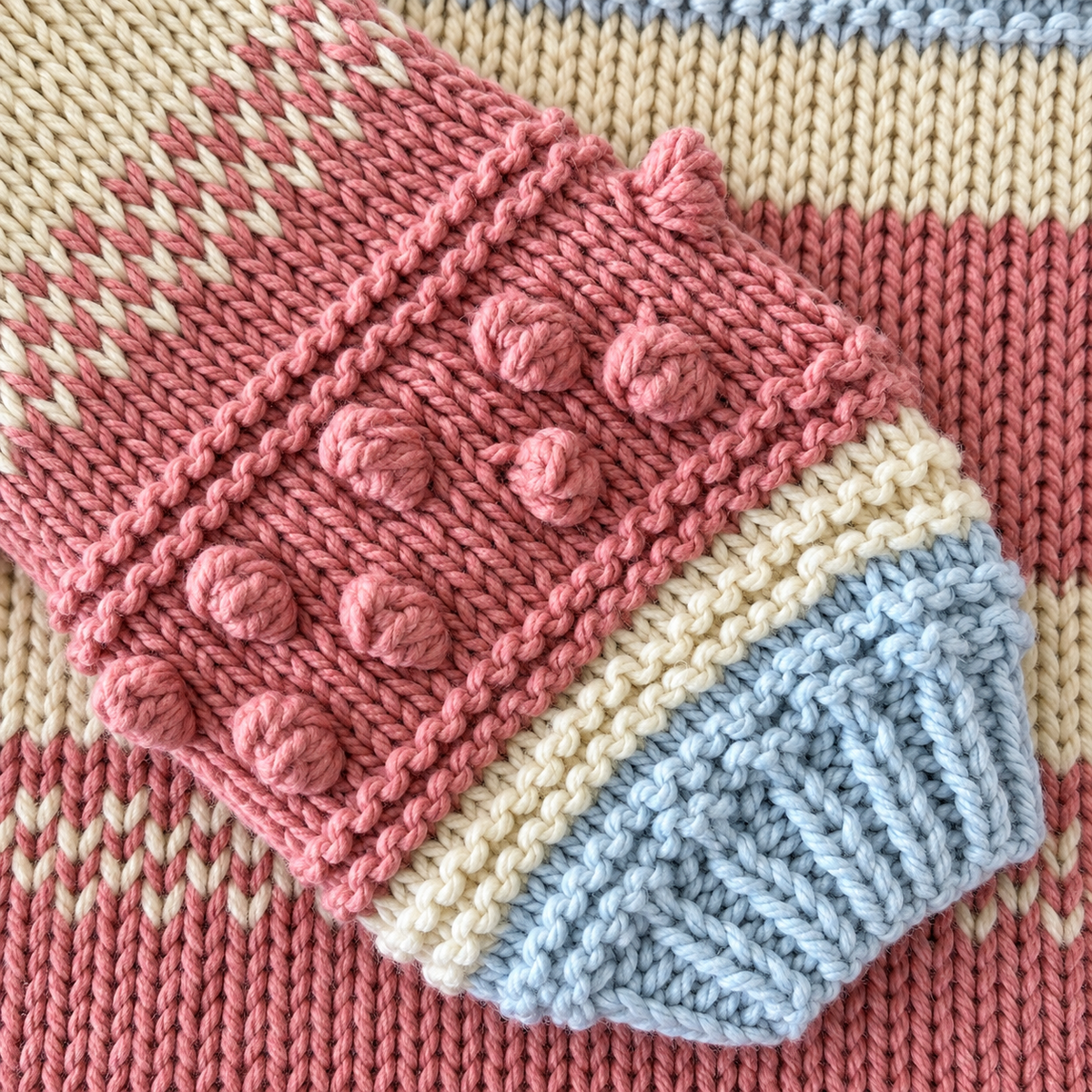 Curso Digital Fluor Pop Sweater - Aprende a tejer un sweater a palillos (PDF + videos)