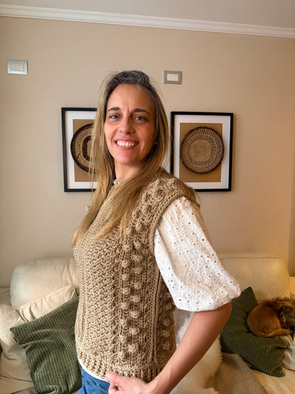 Curso Digital Poncho y Chaleco Twist - Aprende a tejer un sweater a crochet (PDF + videos)