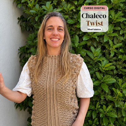 Curso Digital Poncho y Chaleco Twist - Aprende a tejer un sweater a crochet (PDF + videos)