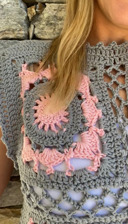 Curso Digital Polera Bloom (PDF + Videos) - Crochet