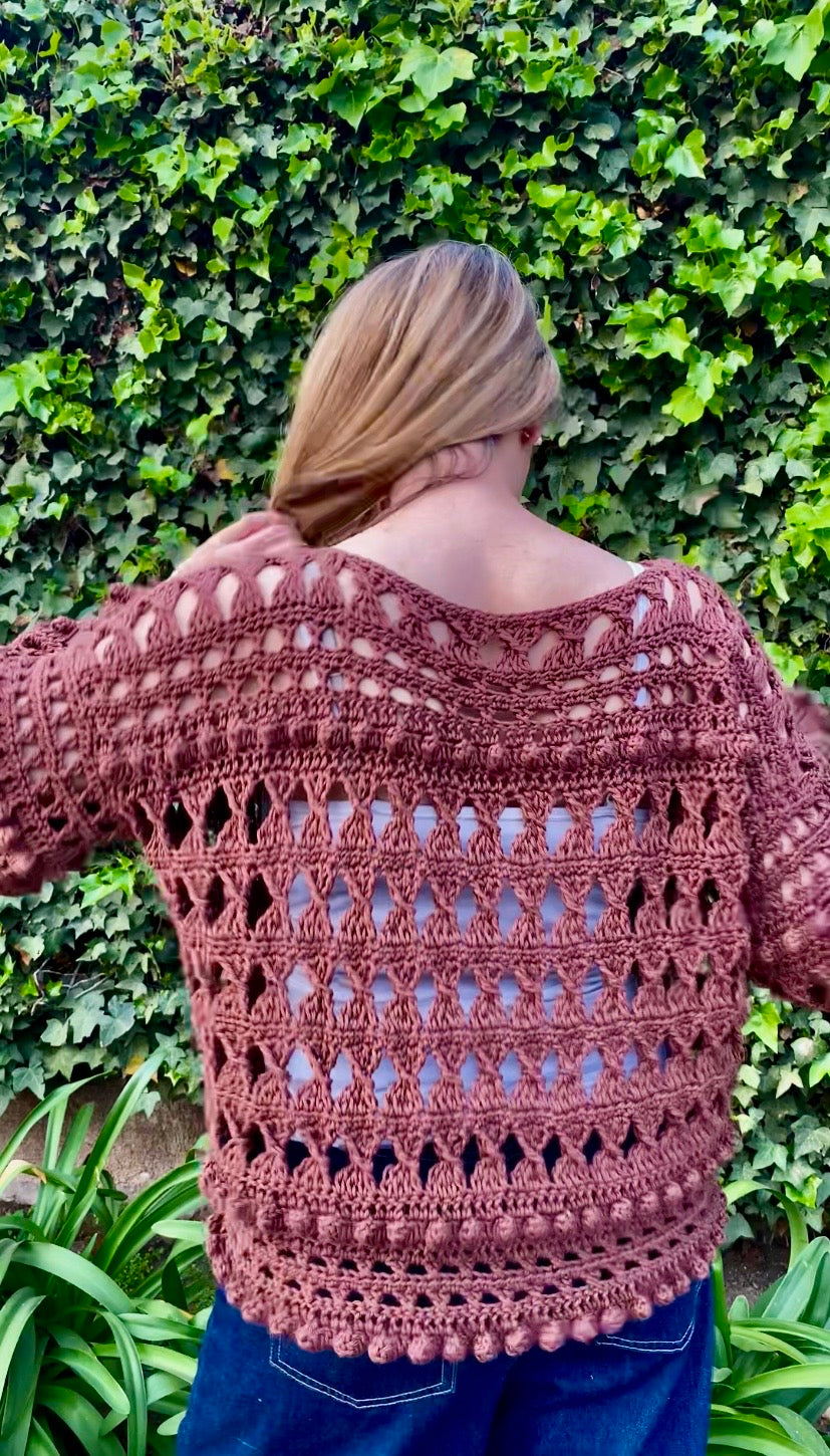 Curso Digital  Sweater Spring (PDF + Videos) - Crochet