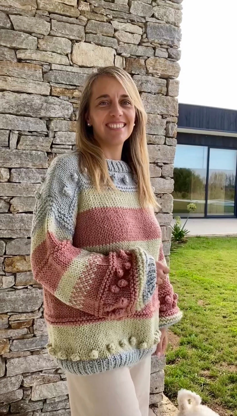 Curso Digital Fluor Pop Sweater colores neutros  (PDF + Videos) - Palillos