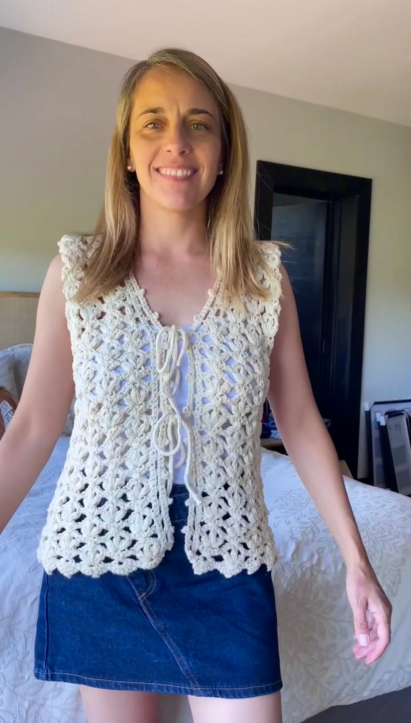 Curso Digital Vest Love (PDF + Videos) - Crochet