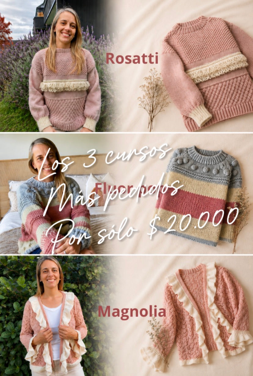 Pack de sweaters más vendidos - 3 cursos por CLP $20.000 -  Palillos