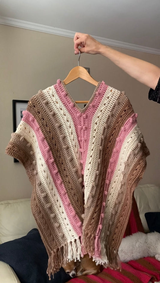 Curso Digital Poncho Uyui (PDF + Videos) - Crochet