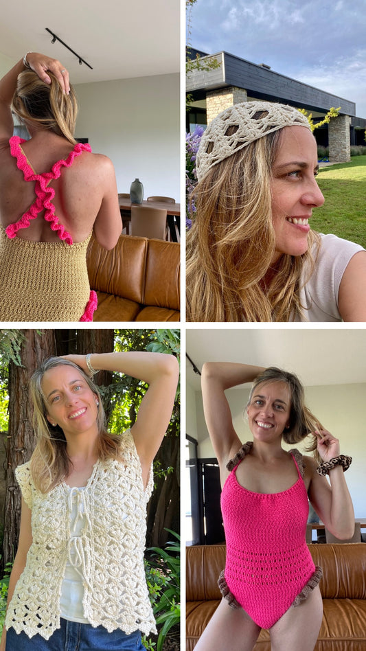 Pack 3 cursos de tejido de verano por $10.000