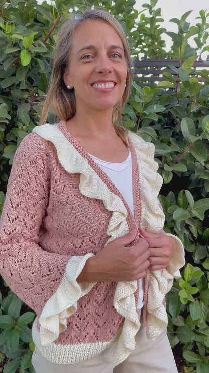 Curso Digital Cardigan Magnolia - Aprende a tejer un cárdigan a palillos (PDF + videos)